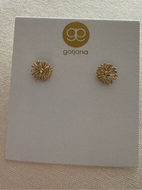 Gorjana Gold Daisy Flower Stud Earrings